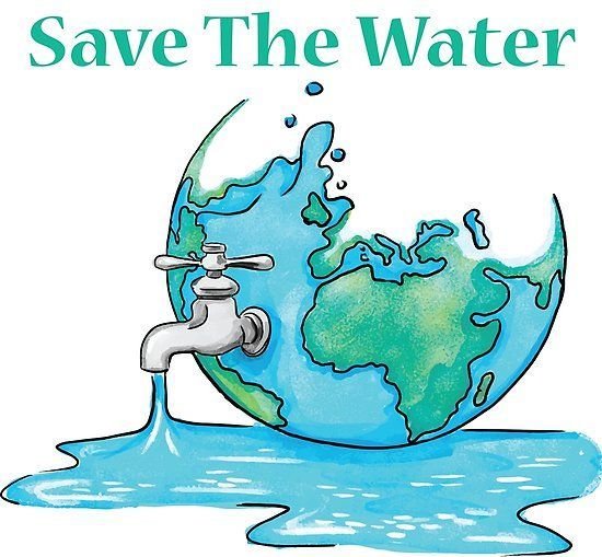 Save Water Drawing Sketch 2 -