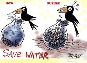 Save Water Drawing Sketch 6 -