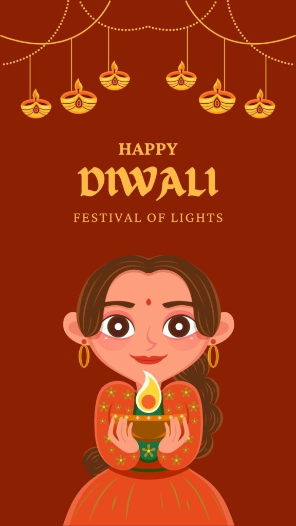 Festival Of Light Diwali Animation Instagram Story -
