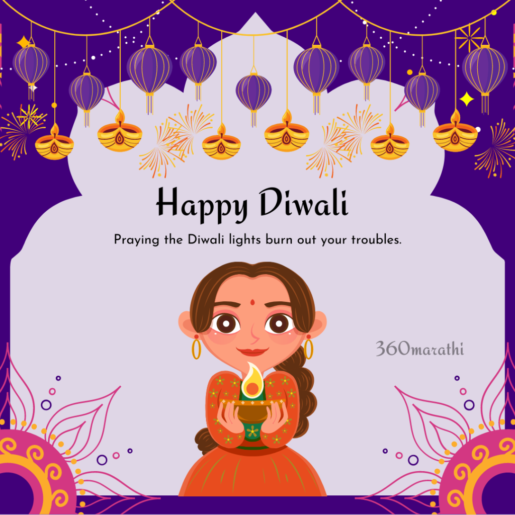 Happy Diwali Marathi Banner Download -